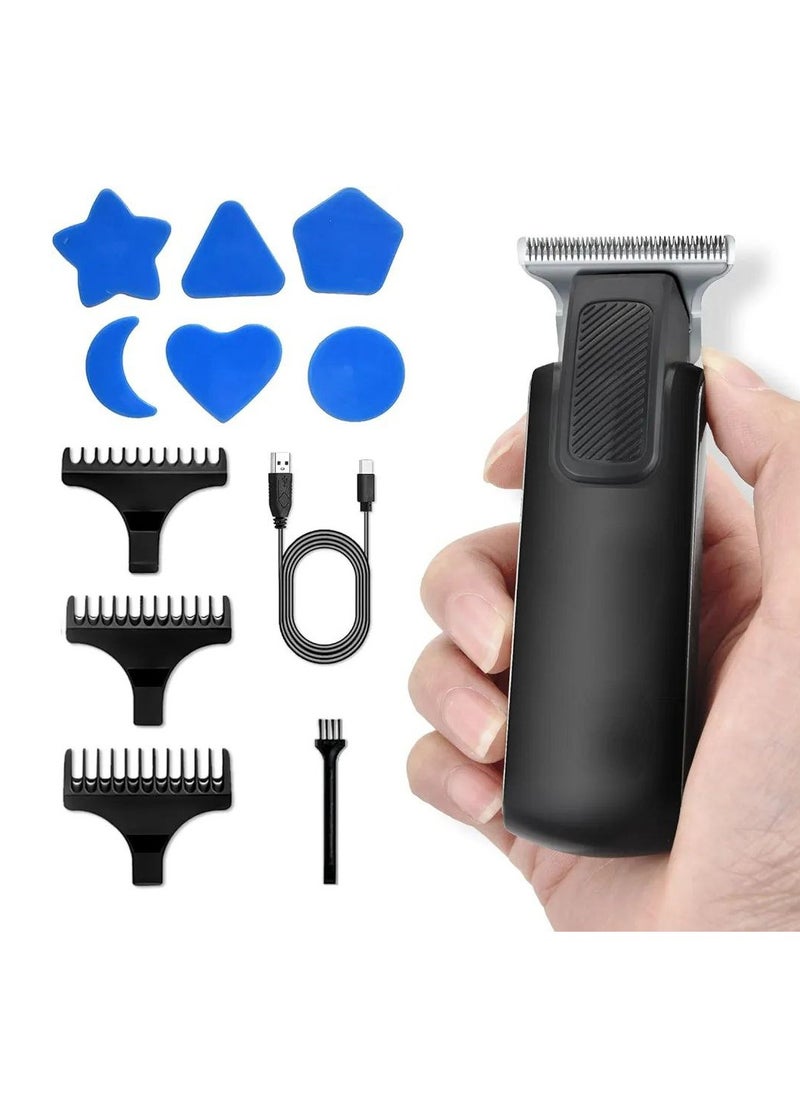 Peanut cordless hair clipper for men, 7600rpm high speed trimmer, bald head and face shaver with led display, 1.5 hours quick charge and 50 minutes runtime.