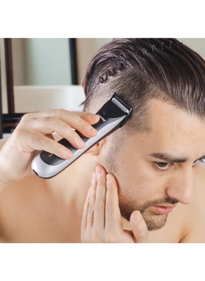 Professional Beard Trimmer With Pro Shield 1.0 Technology, Beard Trimmer with High Capacity Battery and Waterproof Design Black