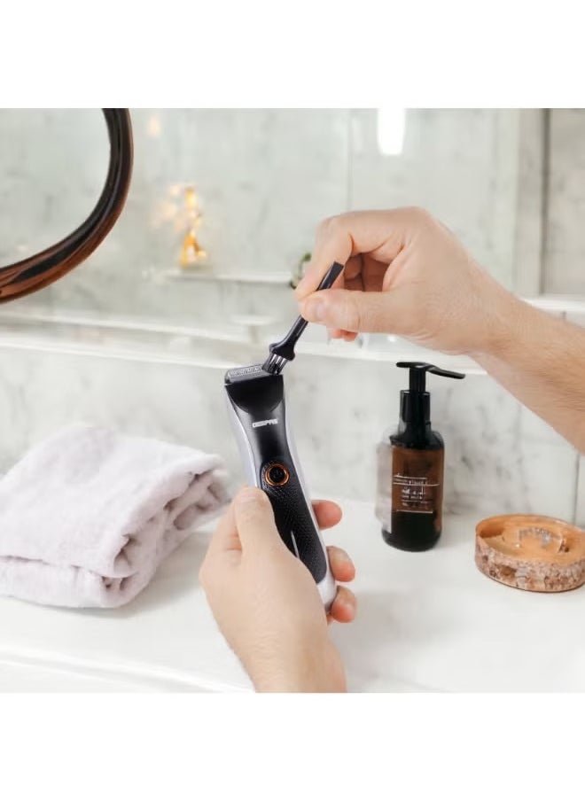 Professional Beard Trimmer With Pro Shield 1.0 Technology, Beard Trimmer with High Capacity Battery and Waterproof Design Black