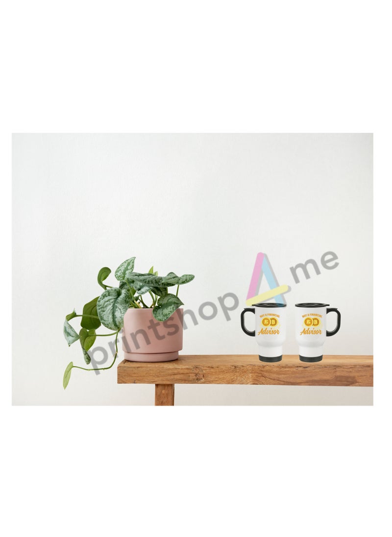 Crypto Currency Bitcoin Travel Mug for Bitcoin lovers and Traders (Design 5)