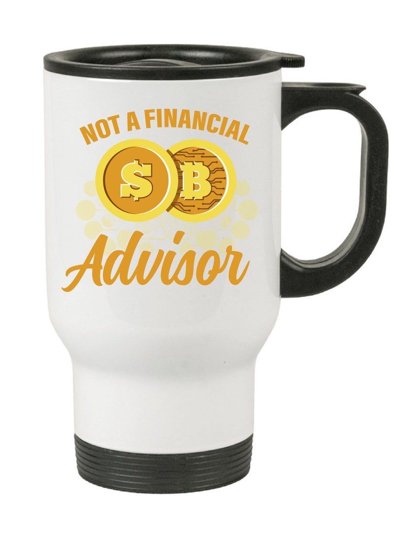 Crypto Currency Bitcoin Travel Mug for Bitcoin lovers and Traders (Design 5)