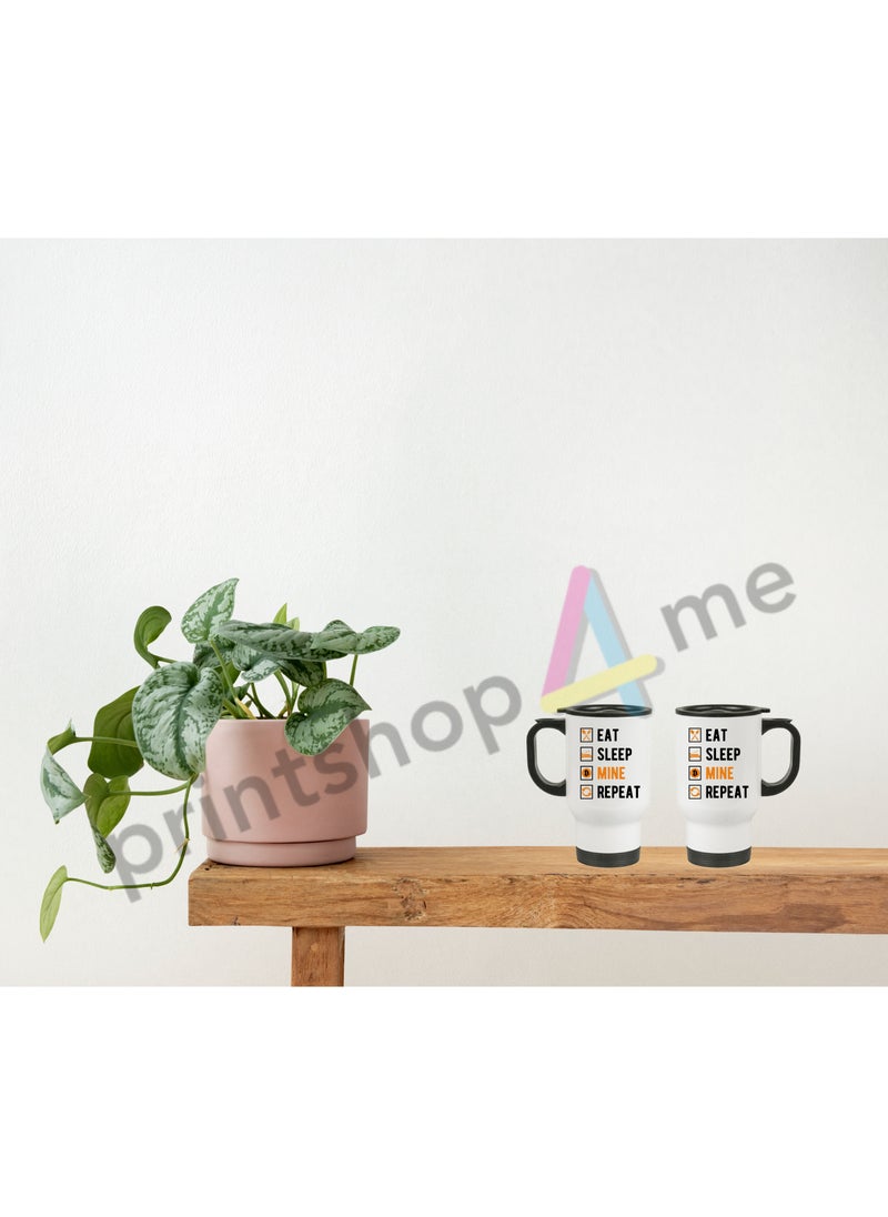 Crypto Currency Bitcoin Travel Mug for Bitcoin lovers and Traders (Design 2)