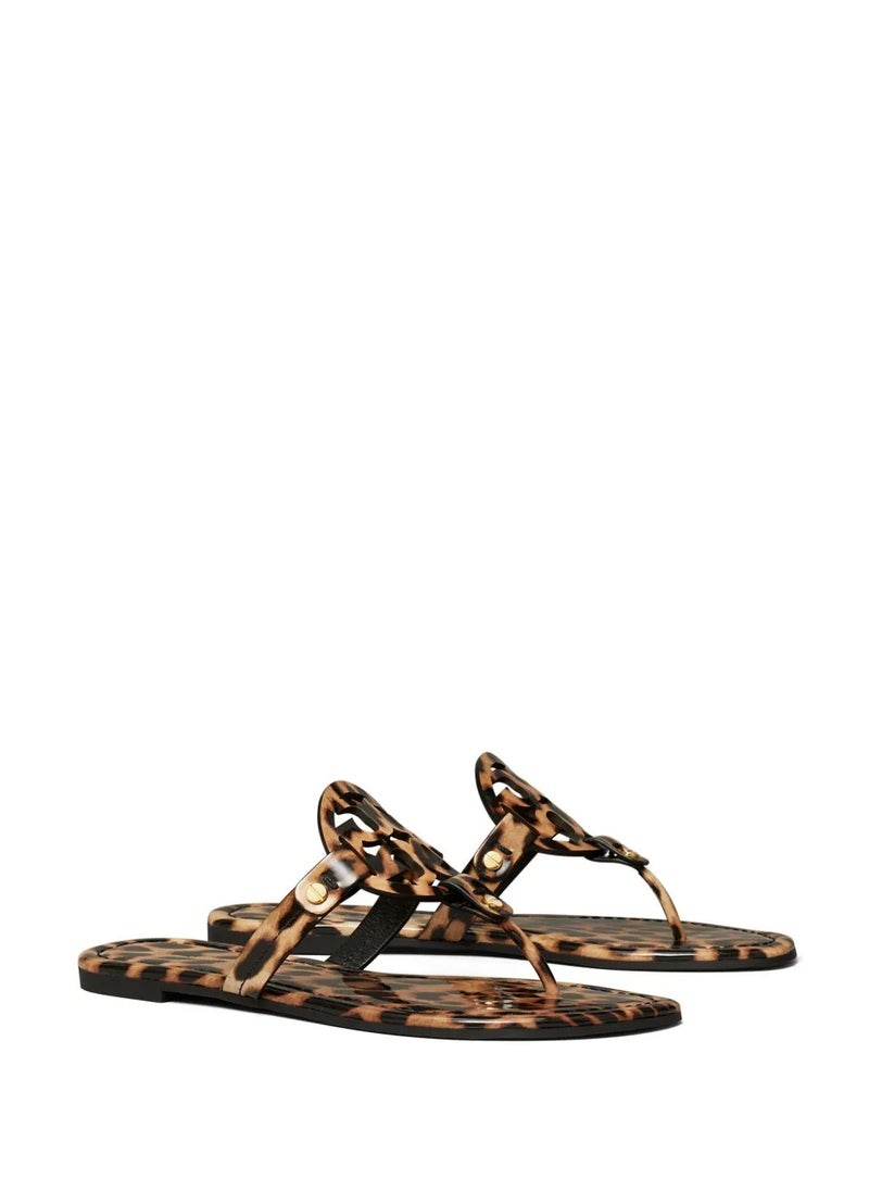 Miller printed patent sandal