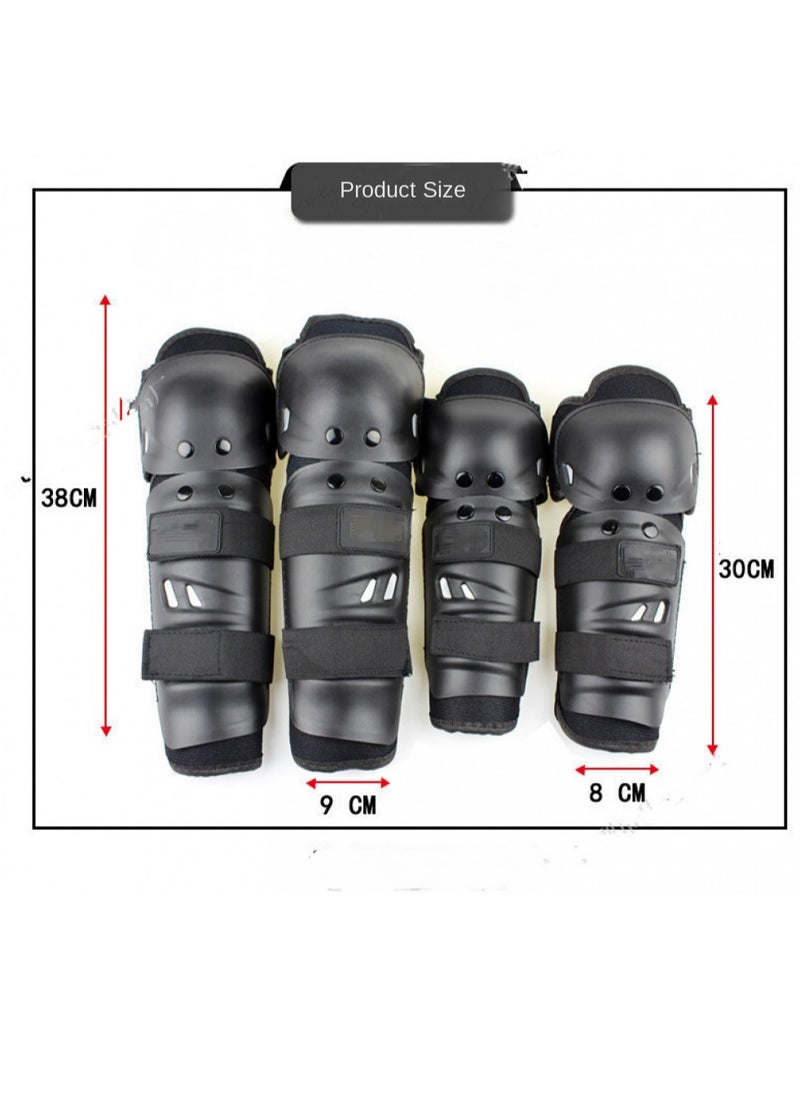 4-Piece Adjustable Protector Knee Pads And Elbow Set