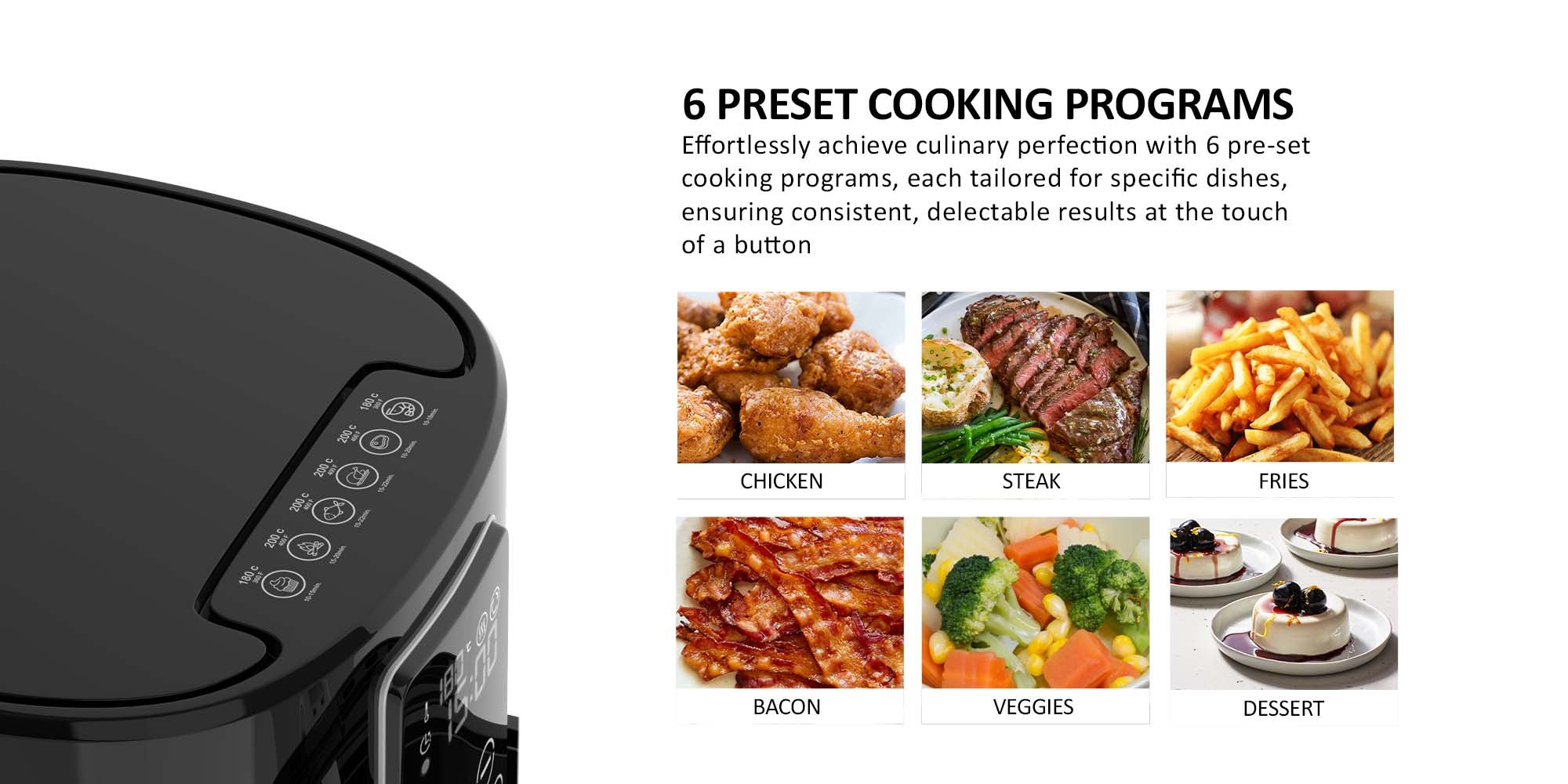 Air Fryer, Touch Panel, Led Display, Xl Size Non-Stick Basket, 1-60-Min Timer, Temp Control, Effortless Cleaning, No-Oil Healthy Frying Grilling Roasting And Baking 4.2 L 1520 W NAF388D3 Black