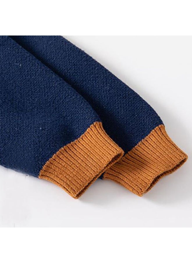 Blue & Orange In the Wild Theme Cardigan/Warmer/Sweater for Toddlers & Kids