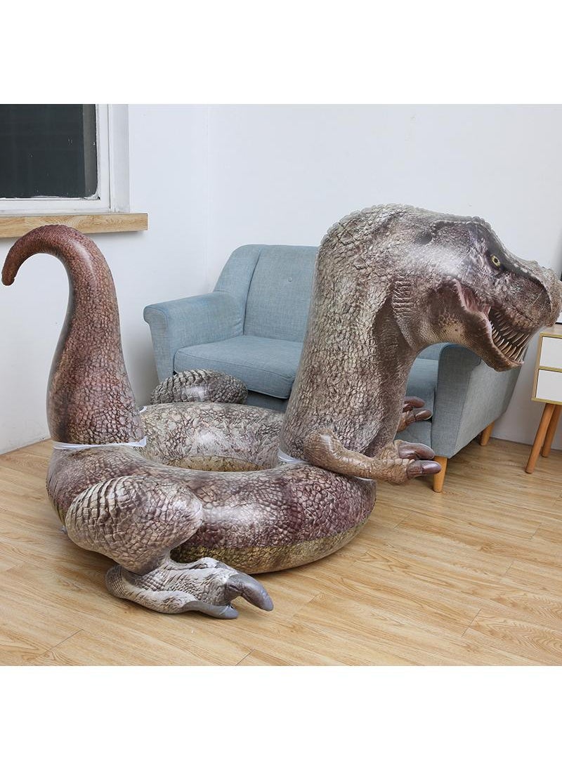Simulated Tyrannosaurus Rex Inflatable Pool Float For Kids And Adult Pool Floaties Realistic Large Swim Ring