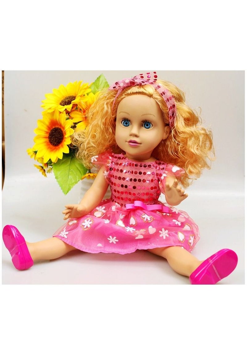 American Girls Simulated Doll Toys Blink Doll Children's Music Toys Can Stand 18inch