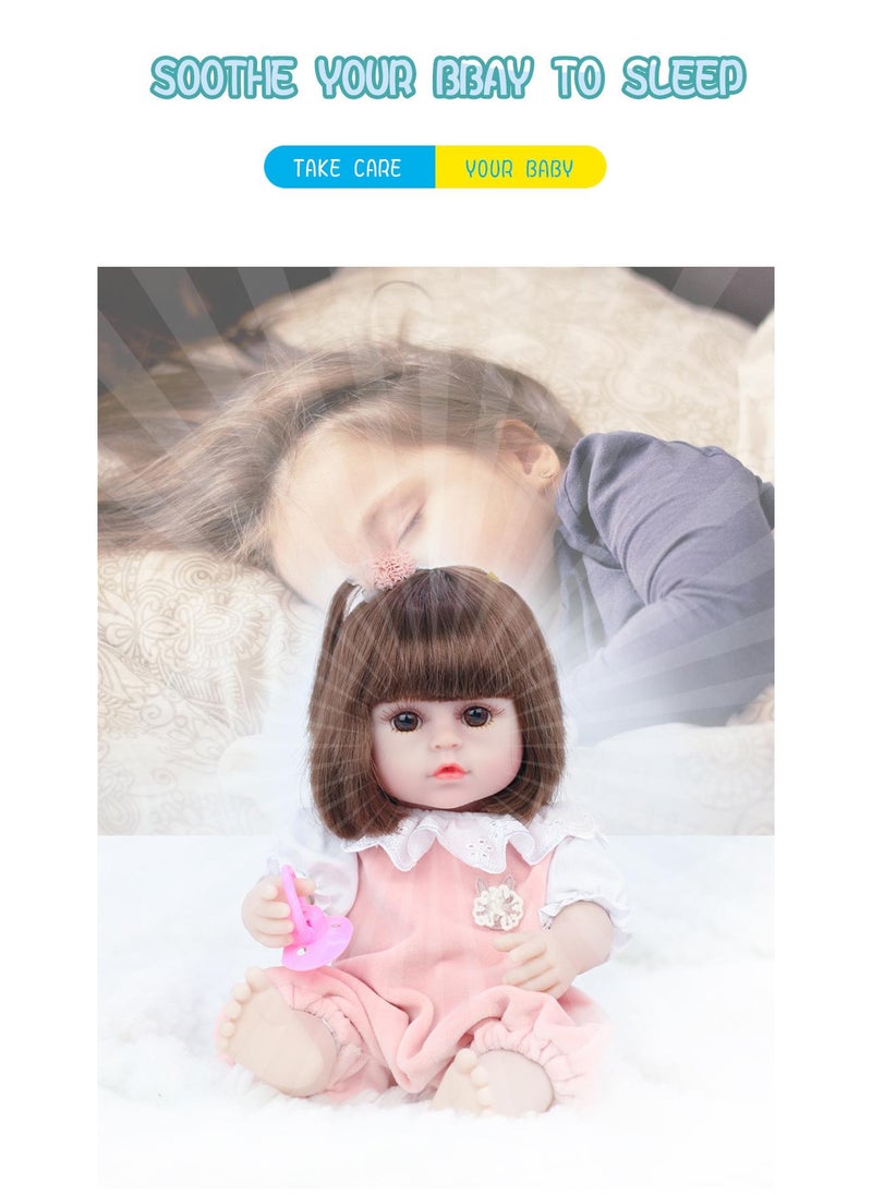 Reborn Baby Doll Simulated Enamel Baby Doll Children's Toy 39cm