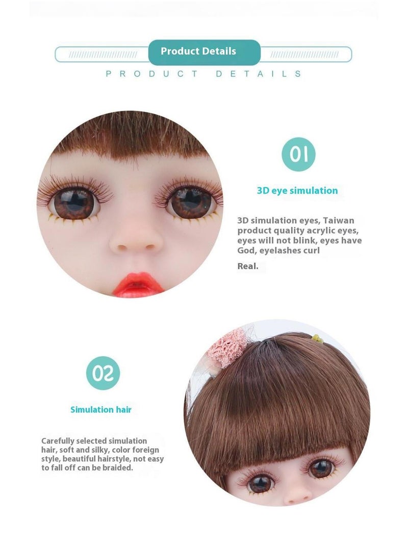 Reborn Baby Doll Simulated Enamel Baby Doll Children's Toy 39cm