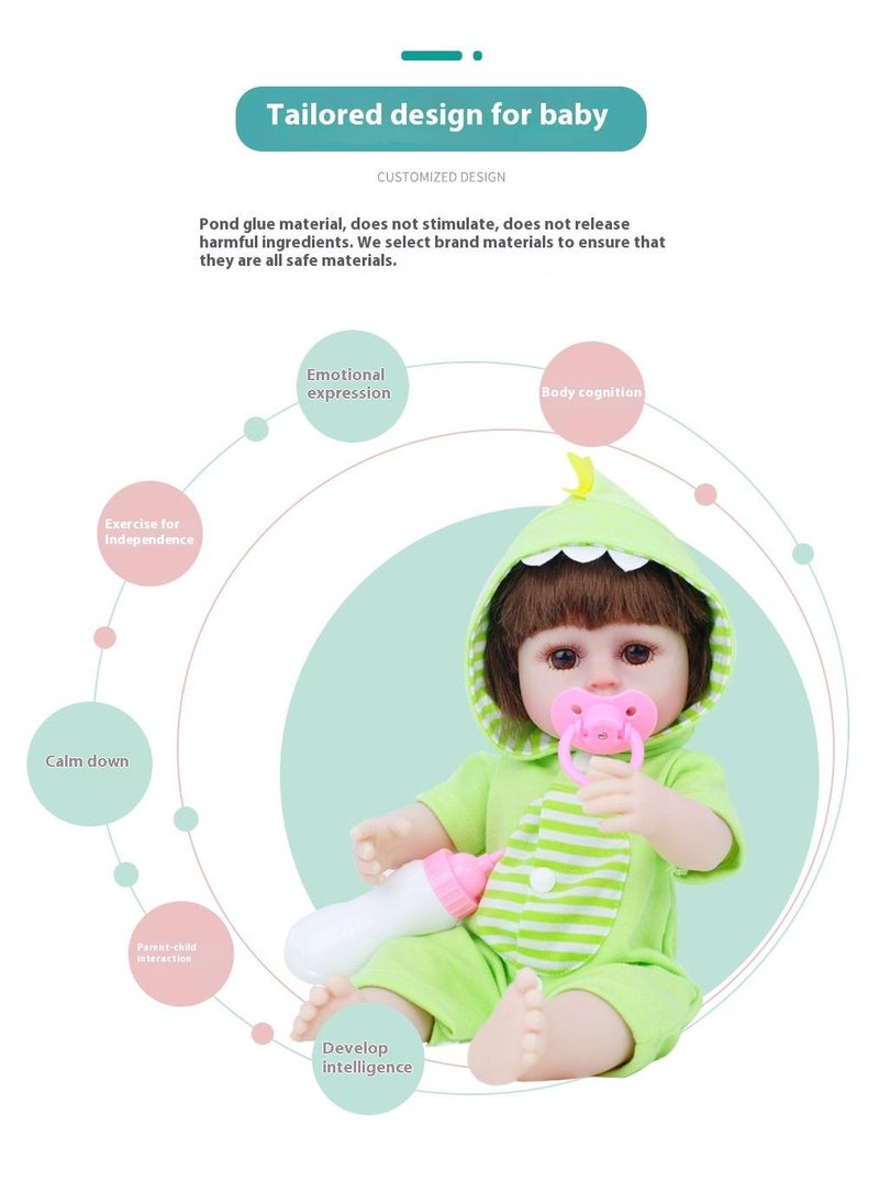 Reborn Baby Doll Simulated Enamel Baby Doll Children's Toy 39cm