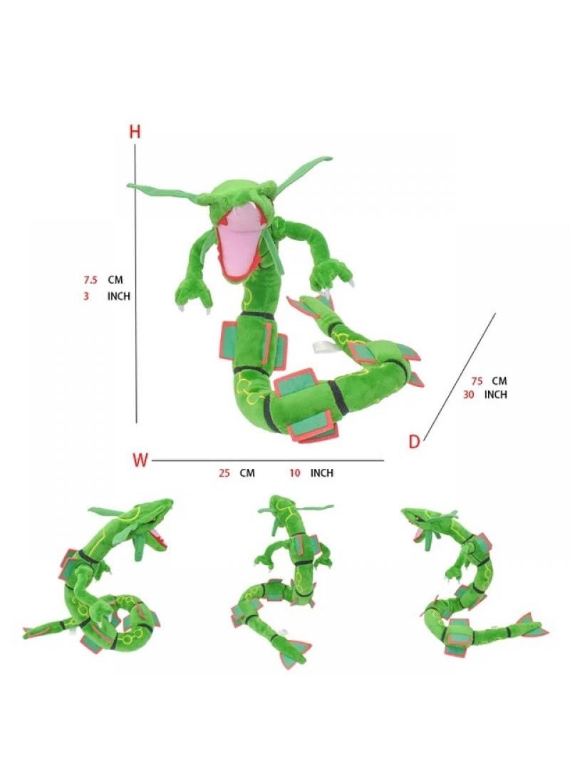 1-Piece Pocket Monsters Figure Rayquaza Plush Toys 75cm
