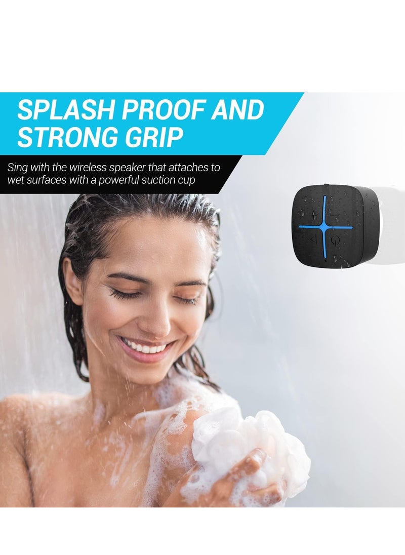 Bluetooth Speaker, Waterproof IP65 Mini Shower Speaker, Lightweight Portable Speakers,Suitable for Travel, Pool, Beach, Biking, Kayak, Gifts for Men, Women