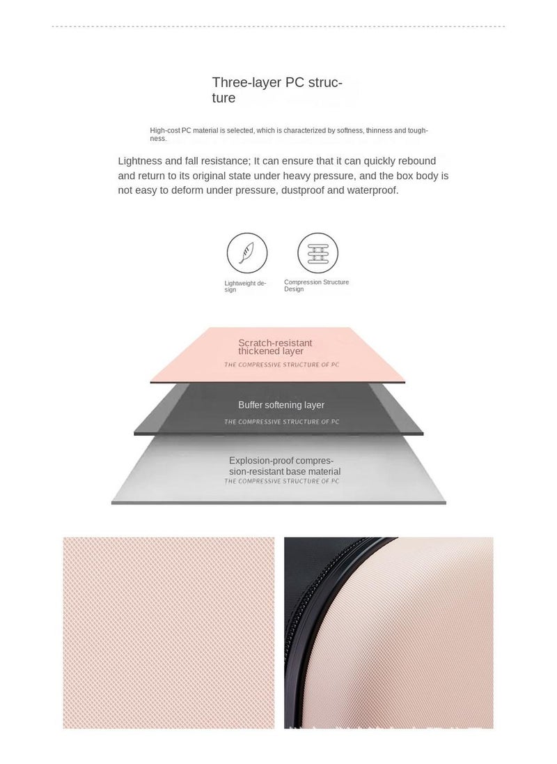 1-Piece Foldable Luggage With Lever