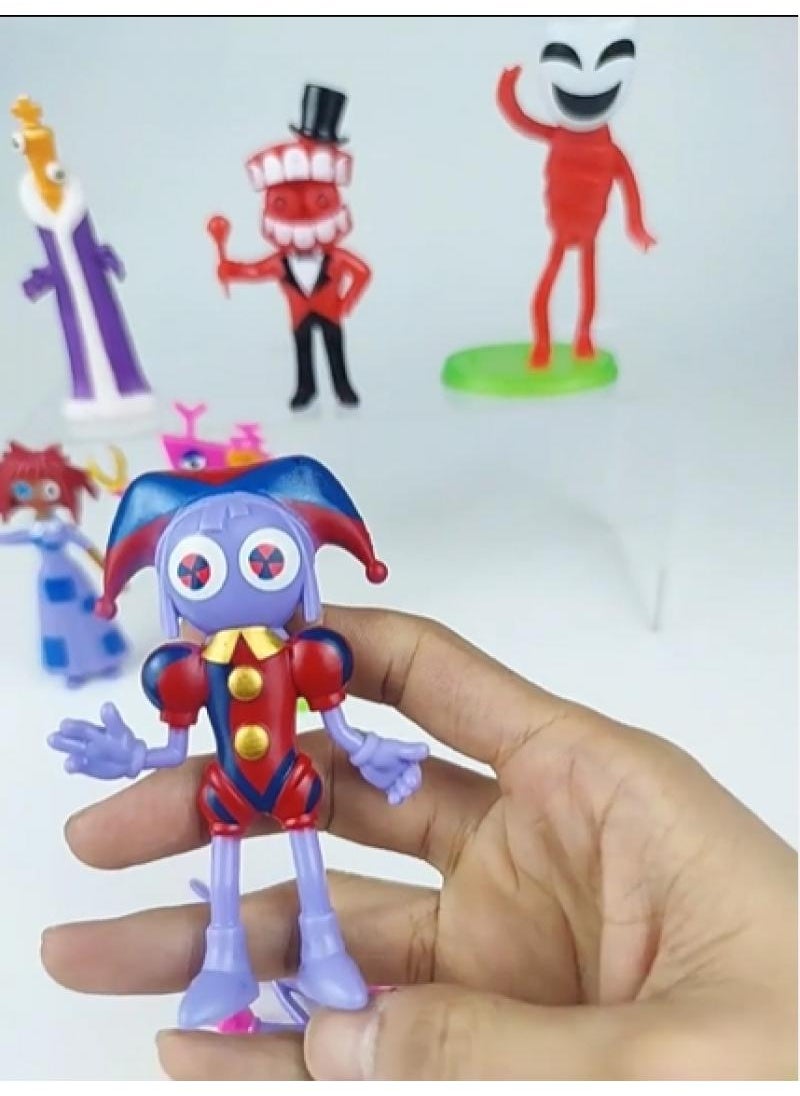 12-Piece The Amazing Digital Circus Figurines Model Toys Cake Car Model