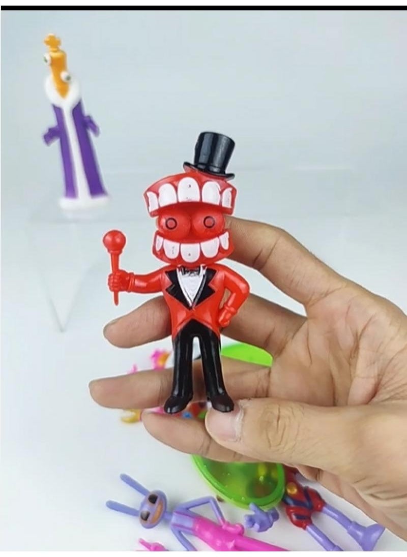 8-Piece The Amazing Digital Circus Figurines Model Toys Cake Car Model