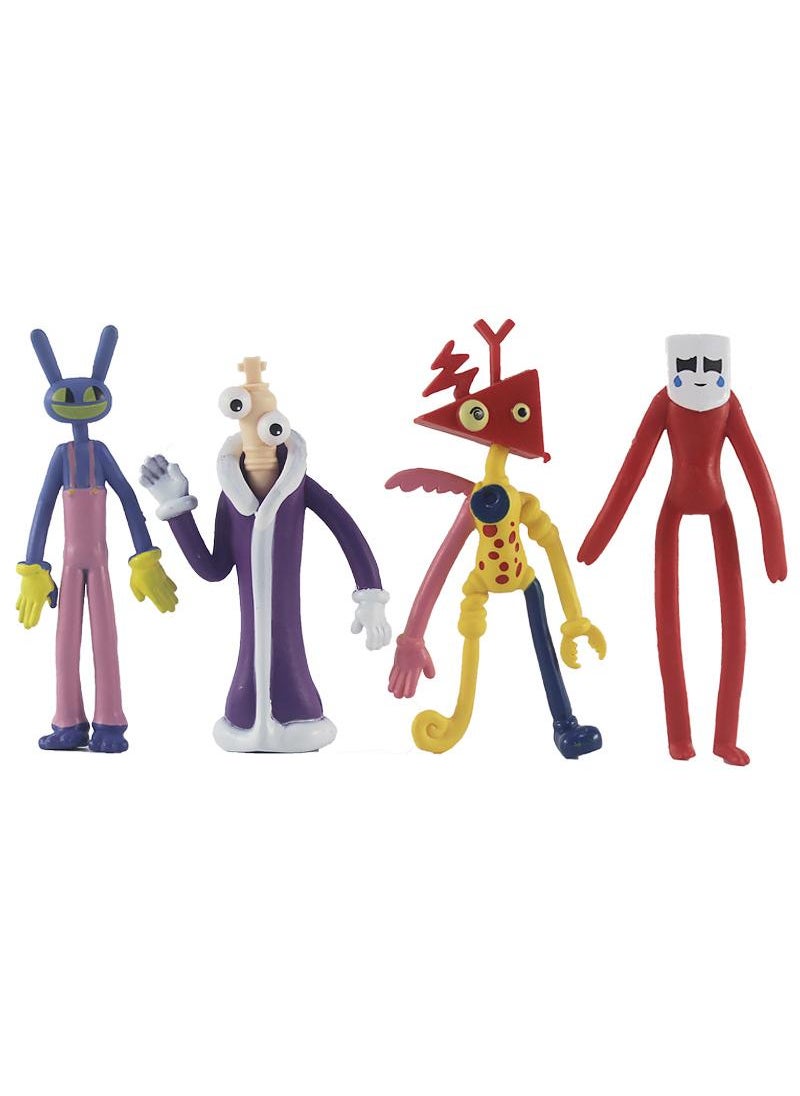 9-Piece The Amazing Digital Circus Figurines Model Toys Cake Car Model