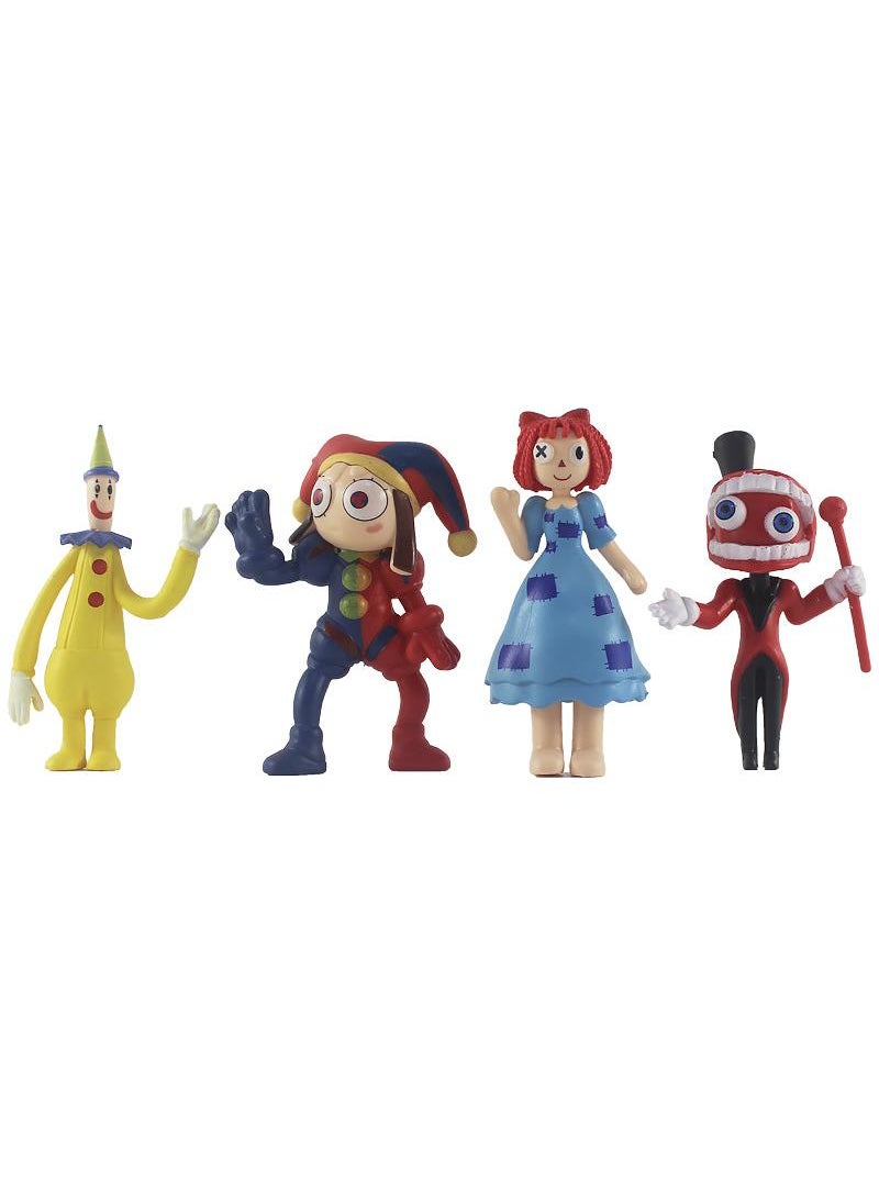 9-Piece The Amazing Digital Circus Figurines Model Toys Cake Car Model