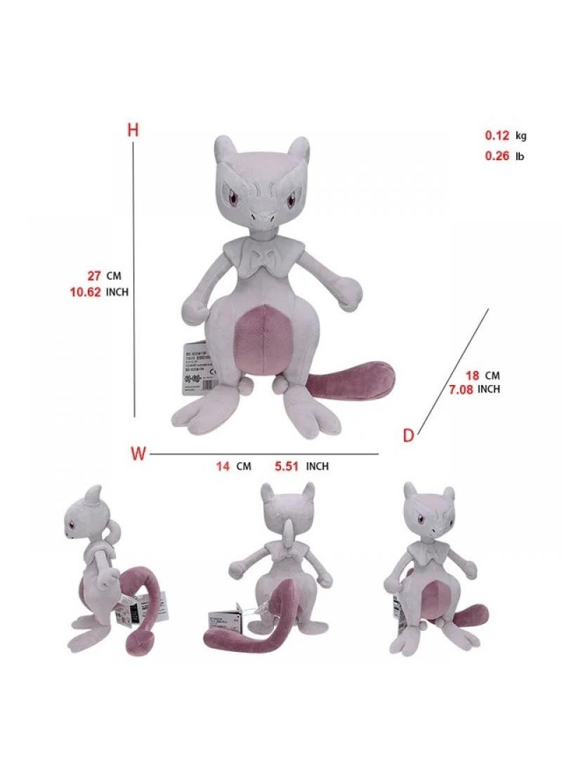 1-Piece Pocket Monsters Figure Mewtwo Plush Toys 27cm