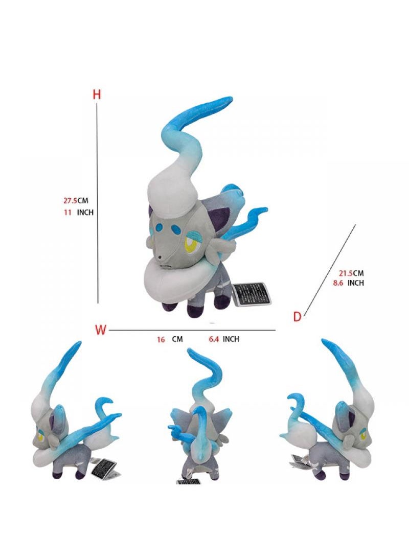 1-Piece Pocket Monsters Figure Zorua Plush Toys 27.5cm