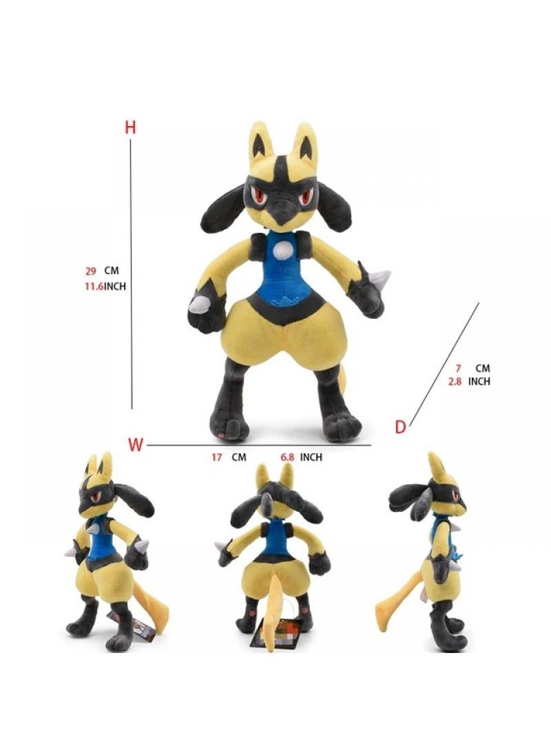 1-Piece Pocket Monsters Figure Lucario Plush Toys 29cm