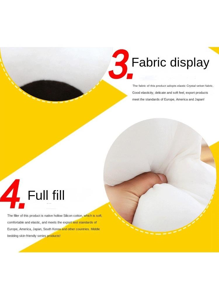Stuffed Kneeling Cat Plush Pillow Toys Grey 50cm