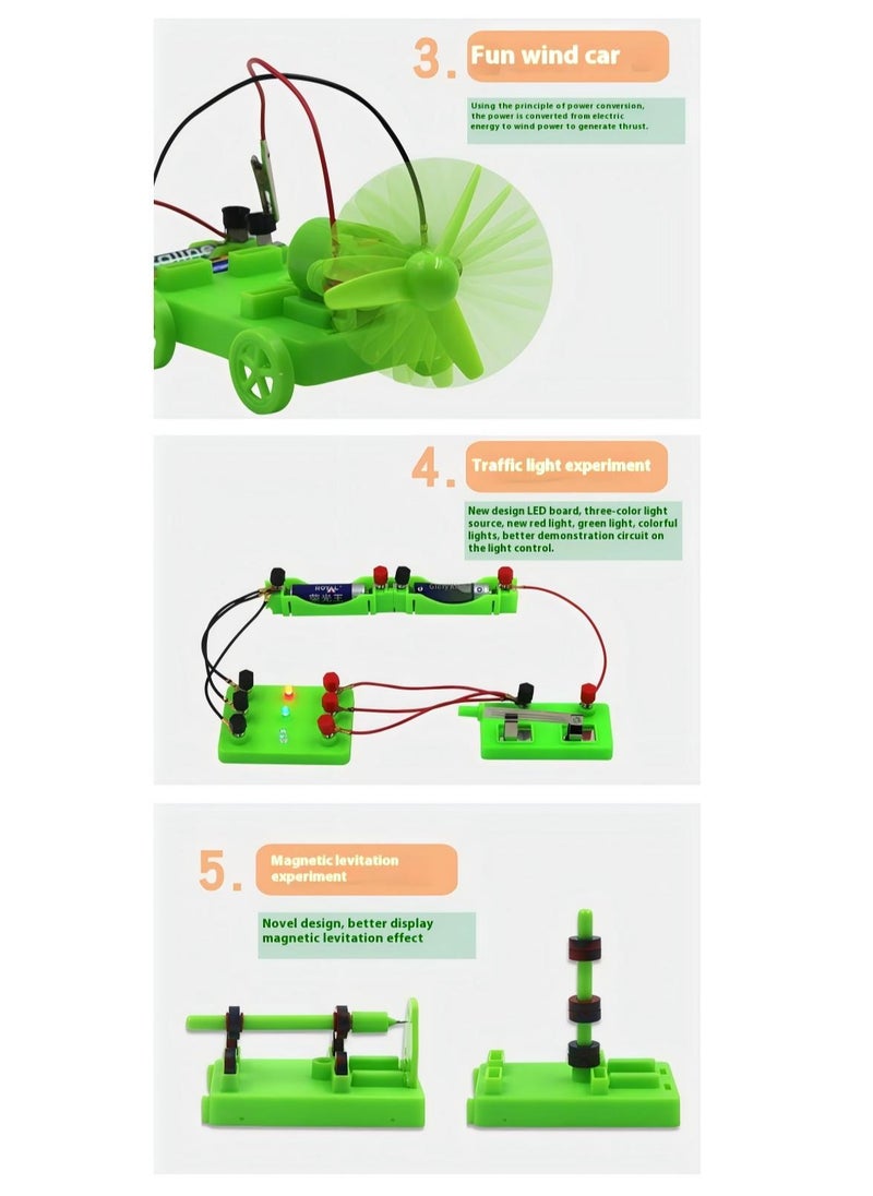 School Physics Labs Basic Electricity Discovery Circuit And Magnetism Experiment Kits For Kids Junior Senior High School Students Electromagnetism Elementary Electronics