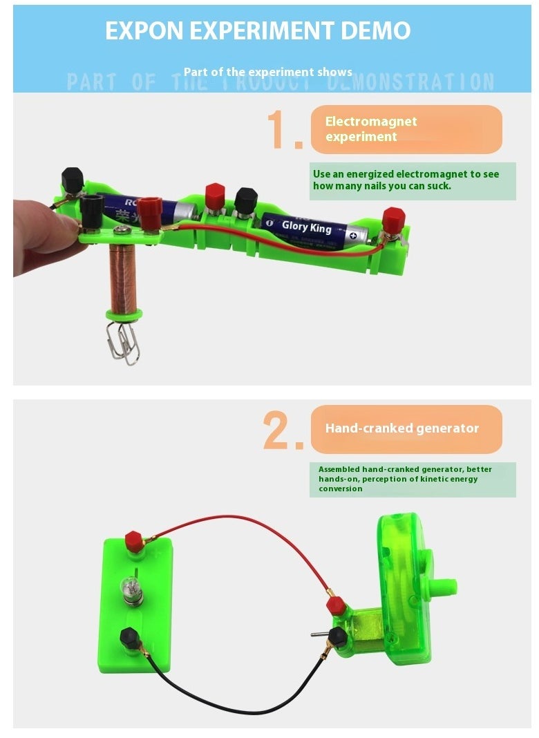School Physics Labs Basic Electricity Discovery Circuit And Magnetism Experiment Kits For Kids Junior Senior High School Students Electromagnetism Elementary Electronics