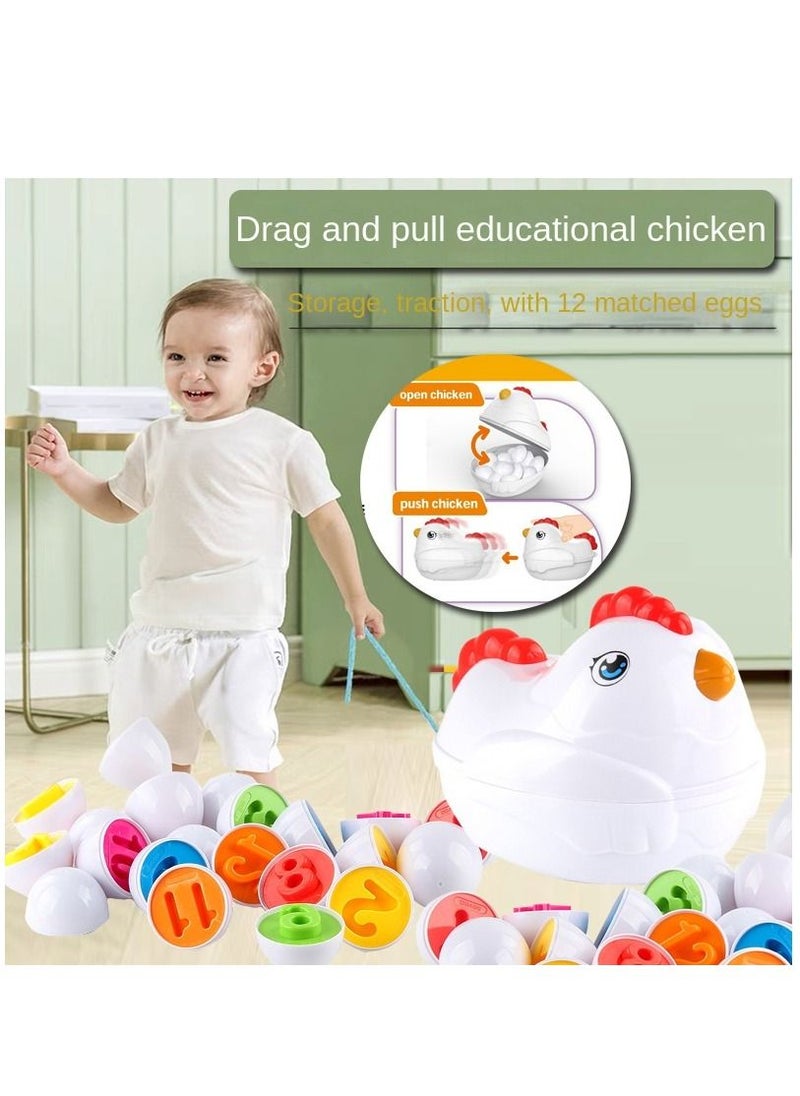 Toddler Chicken Toy Fine Motor Skills Matching Eggs Best Color And Digit Sorter Egg Toys