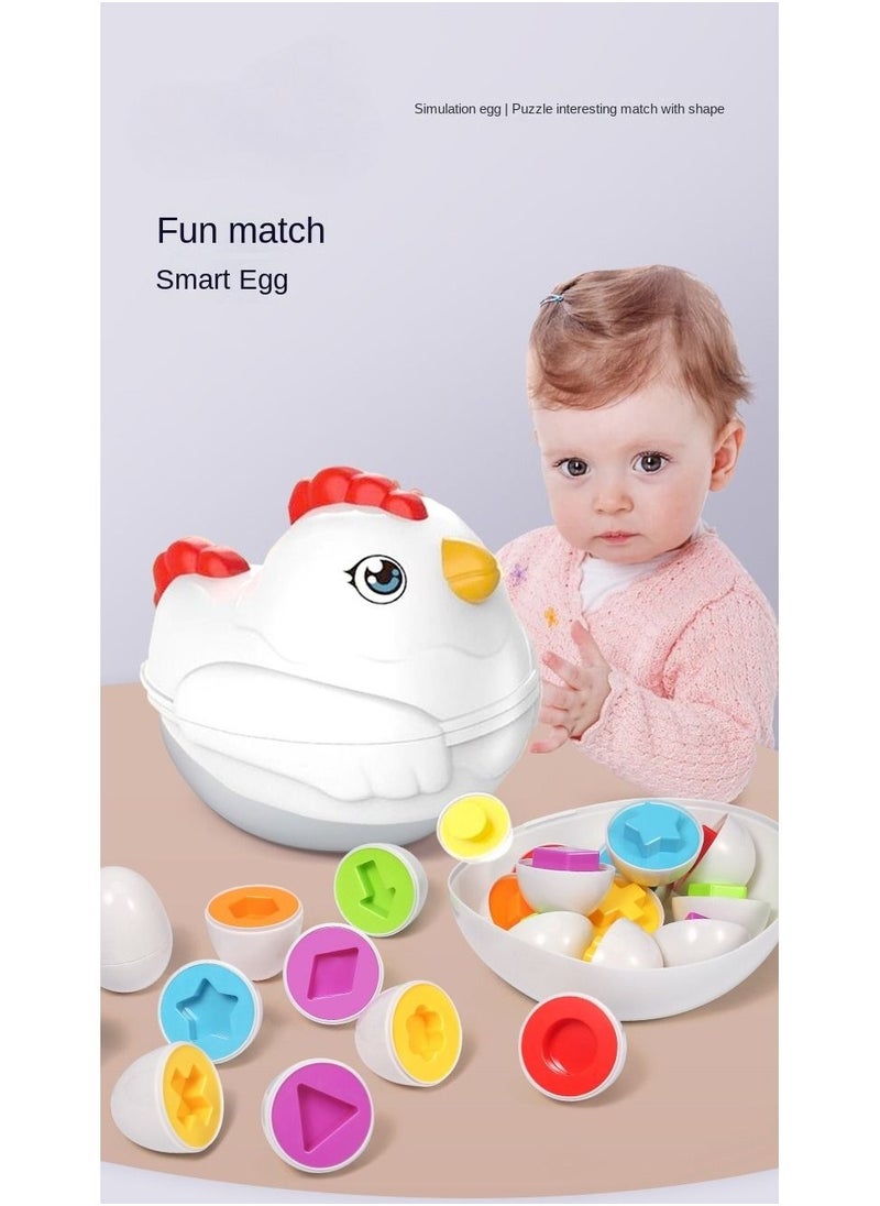 Toddler Chicken Toy Fine Motor Skills Matching Eggs Best Color And Shape Sorter Egg Toys