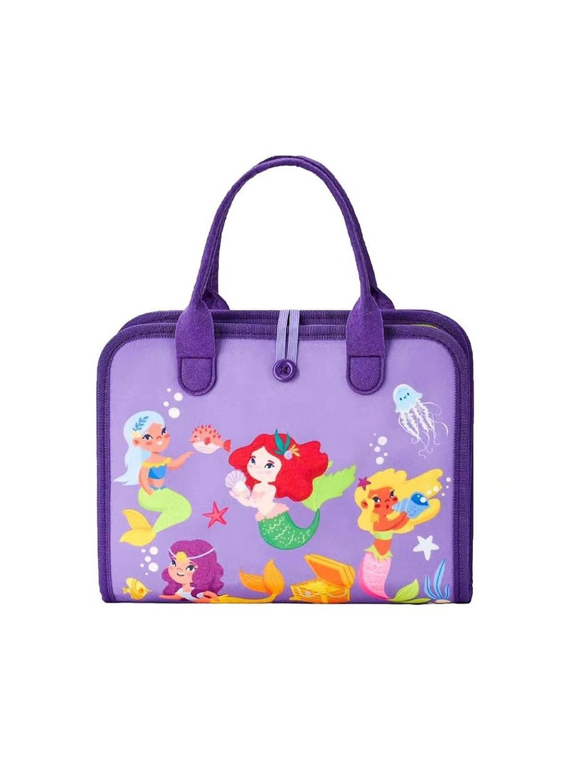 Busy Board Toys For Kids Toddler Sensory Toys Felt Activity Board For Boys And Girls Preschool Educational Learning Toy Gift For 2-4 Years Old Children Travel Toy For Airplane Or Car