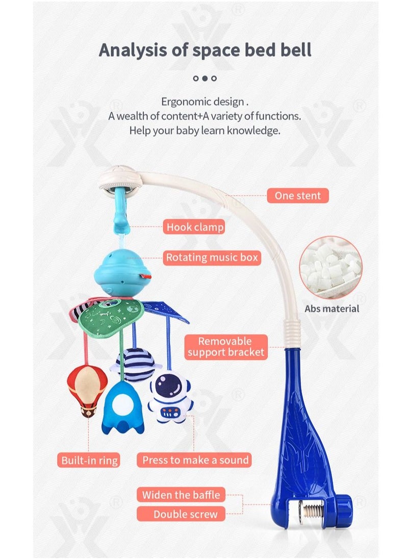 Baby Musical Crib Mobile With Multifunctional Music Rotating Bedside Bell Newborn Baby Comfort Toy