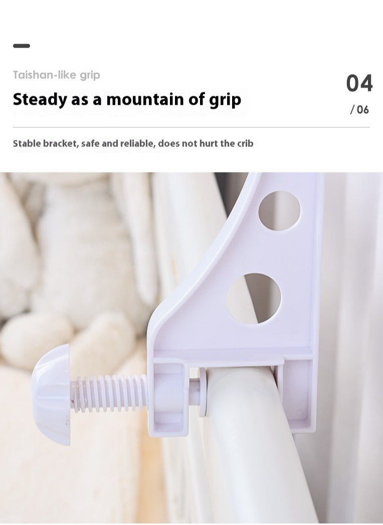 Baby Crib Mobile Set Musical Light Soft Animals Hanging Rattle Toys Mute Spin Motor Nursery Sleeping Machine For Infant 0 3 6 9 Months Newborn Toddler Gifts