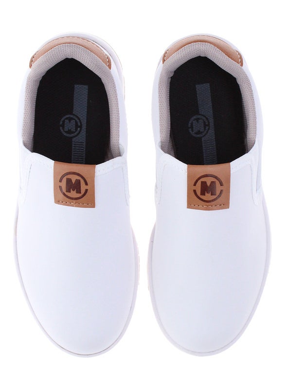 Molekinho Boys Closed/Flat Shoes White | Made In Brazil