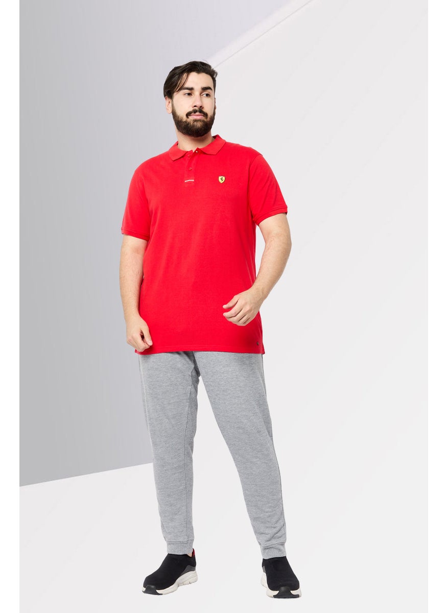 Men Sportswear Fit Short Sleeve Golf Polo Shirt, Red