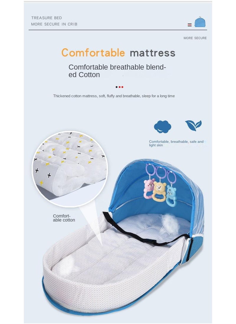Baby Bed Baby Nest Portable Travel Baby Cribs Toddler Multi-function Folding Bed Folding Chair