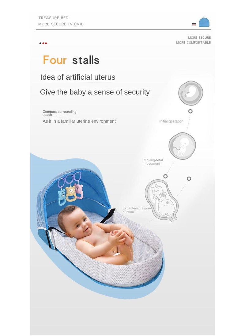 Baby Bed Baby Nest Portable Travel Baby Cribs Toddler Multi-function Folding Bed Folding Chair