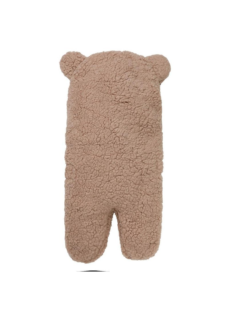 1-Piece Soft Baby Swaddling Brown