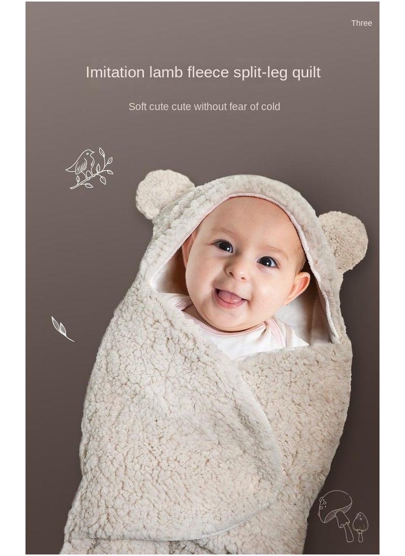 ( Pink)1-Piece Soft Baby Swaddling