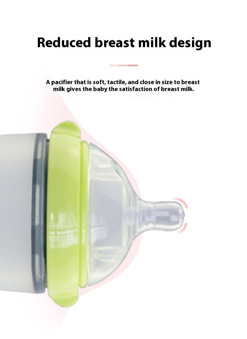 150ml/ 5oz Silicone Squeeze Baby Rice Cereal Bottle Food Dispensing Spoon Leak Proof Portable Training Feeding Bottles With Spoon For Babies Infants Toddlers