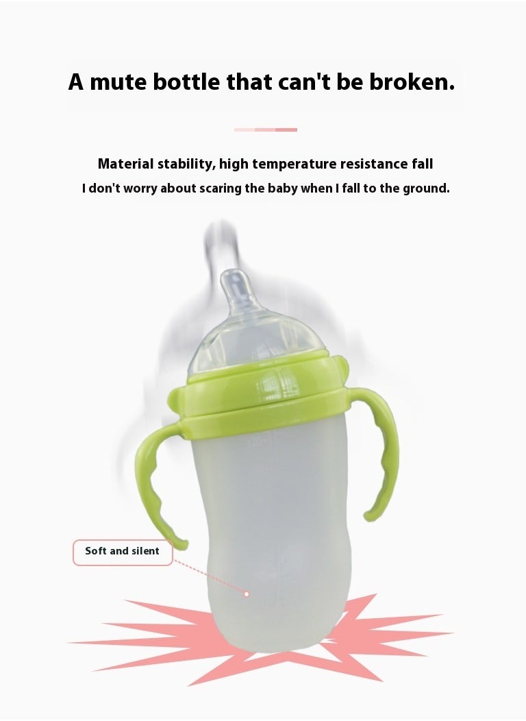 150ml/ 5oz Silicone Squeeze Baby Rice Cereal Bottle Food Dispensing Spoon Leak Proof Portable Training Feeding Bottles With Spoon For Babies Infants Toddlers