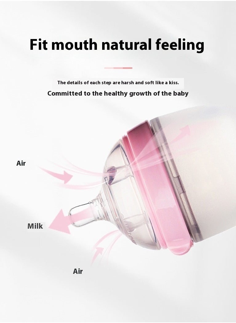 150ml/ 5oz Silicone Squeeze Baby Rice Cereal Bottle Food Dispensing Spoon Leak Proof Portable Training Feeding Bottles With Spoon For Babies Infants Toddlers