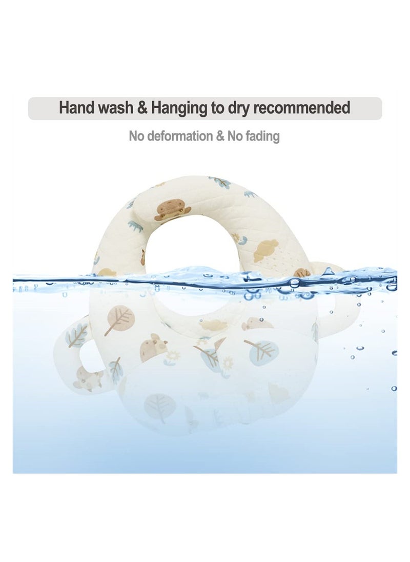 Baby Nursing Pillow, Cartoon Baby Bottle Holder, Portable Support Pillow for Newborns, Baby Breastfeeding Pad, Bottle Support Cushion, Anti-Spitting Milk Pillow