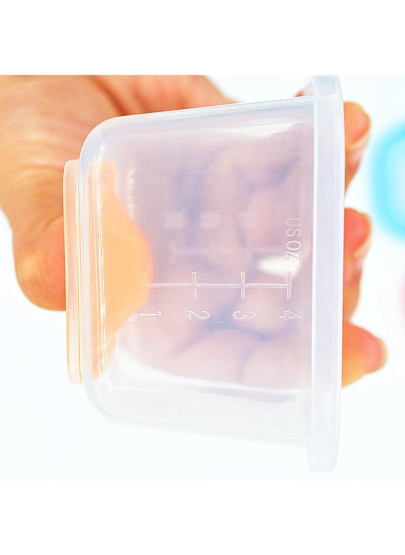 4-Piece Soft Bottomed Food Container Baby Complementary Food Box Set