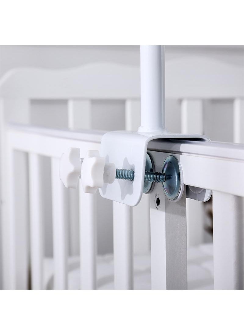 Baby Round Mosquito Net Hung Netting Bed Canopy For Kids Bedroom Mosquito Net Stand Holder Adjustable Clip-on Crib Canopy Holder