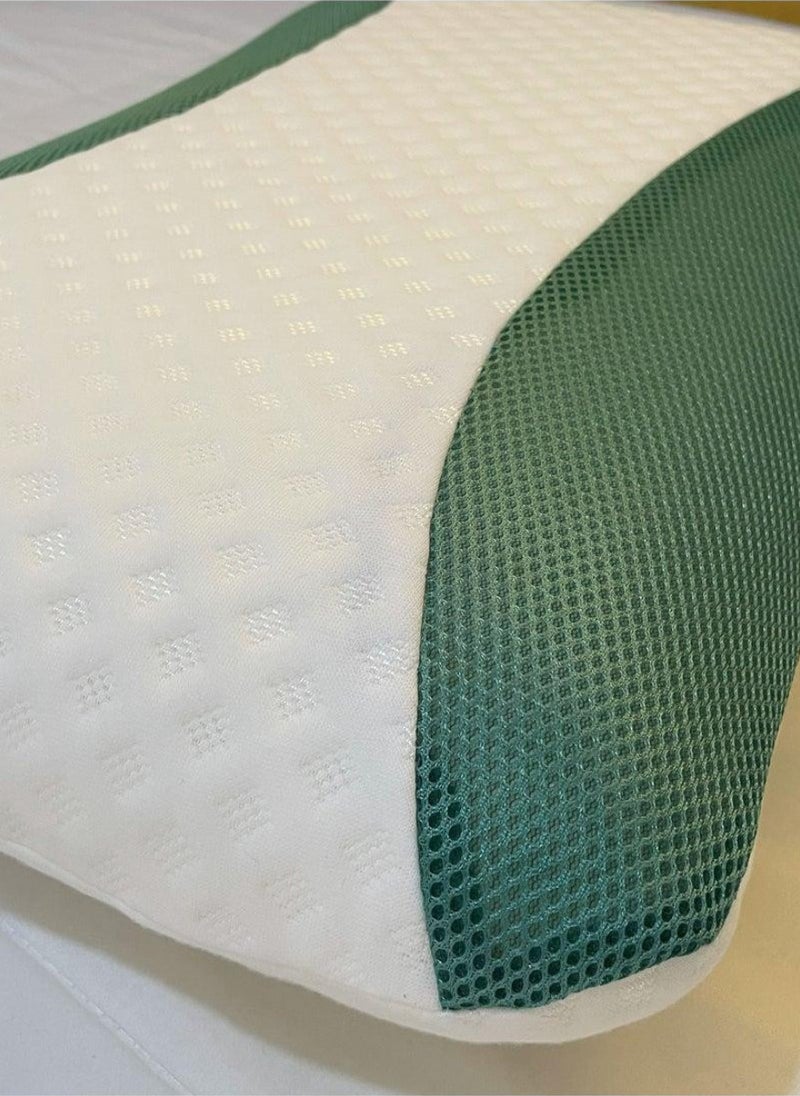 Eucalyptus Infused Memory Foam Pillow | Hypoallergenic & Breathable | Removable cover - 60x40x12cm