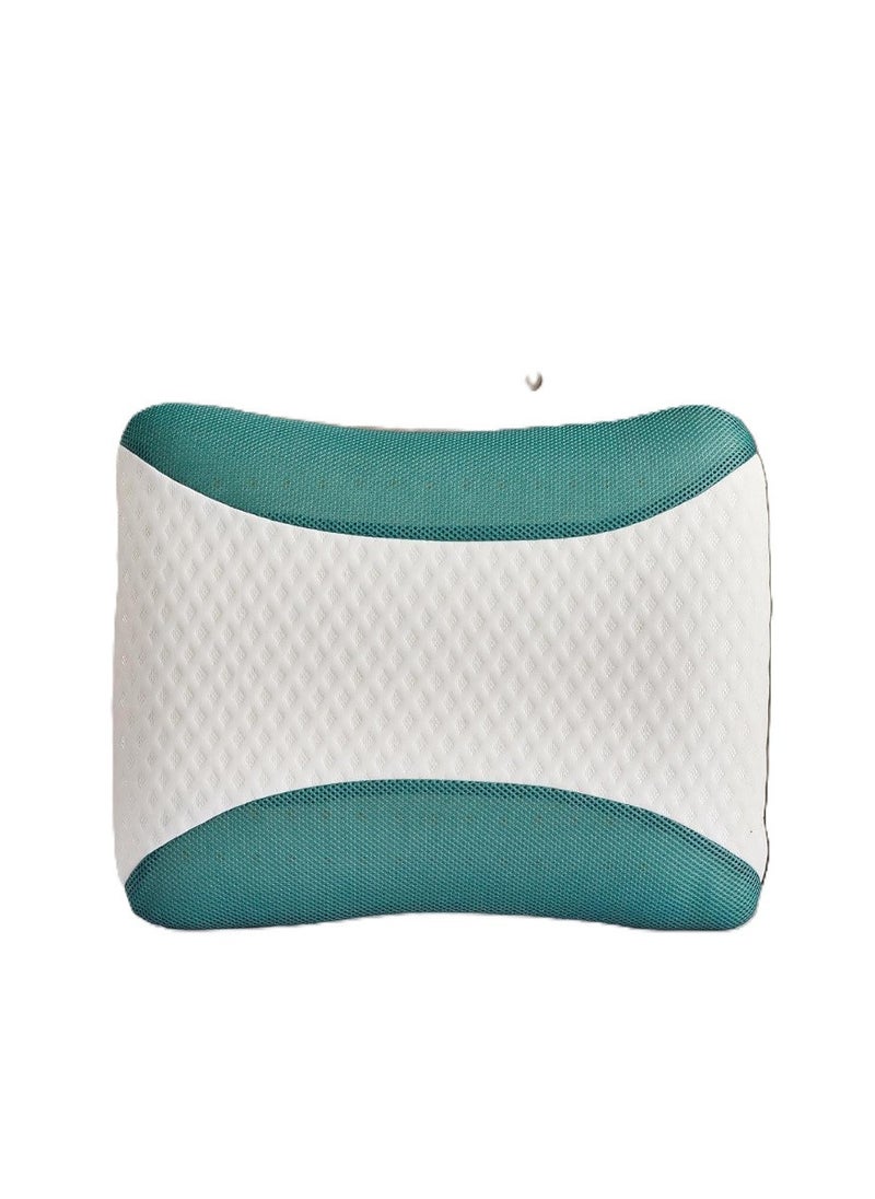 Eucalyptus Infused Memory Foam Pillow | Hypoallergenic & Breathable | Removable cover - 60x40x12cm