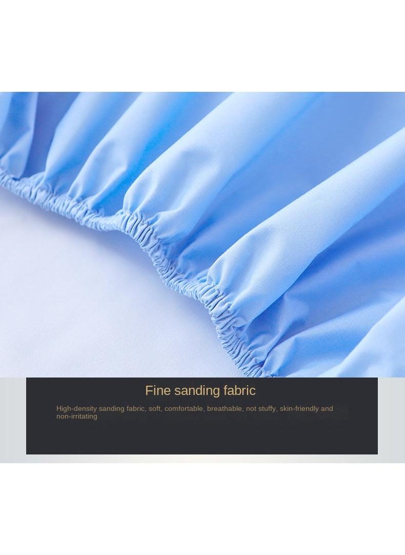 3-Piece Solid Color Bed Sheets Set Waterproof Breathable Mattress Cover