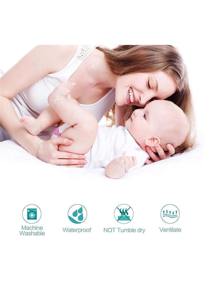 3-Piece Solid Color Bed Sheets Set Waterproof Breathable Mattress Cover