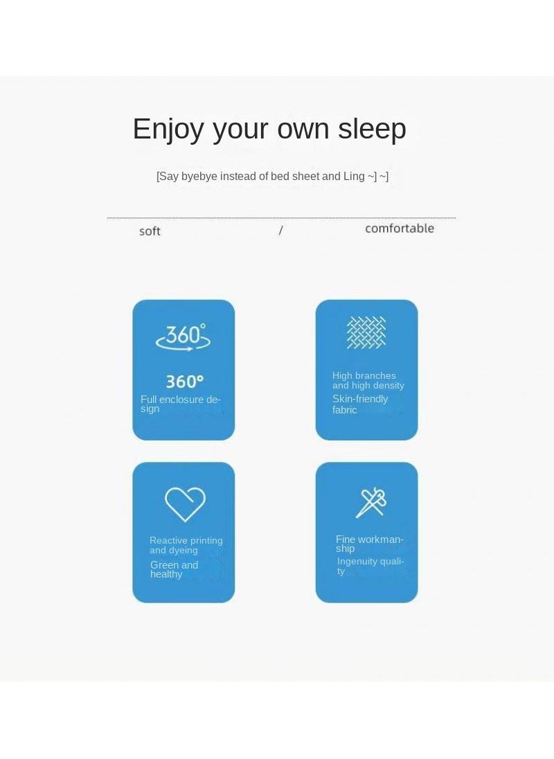 3-Piece Marble Patterned Bed Sheets Mattresses Breathable Mattress Cover